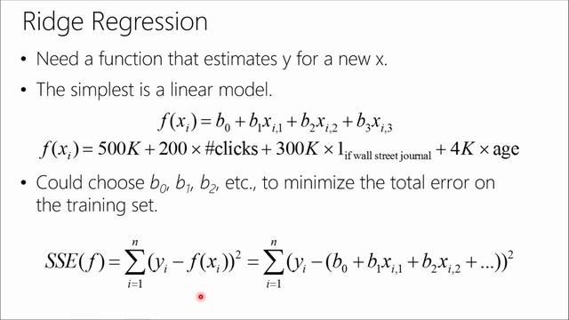 RIDGE REGRESSION смотреть онлайн