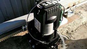 Финальный монтаж электрики откатных ворот Alutech.