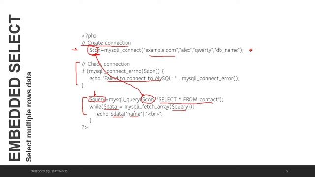 Embedded SQL смотреть онлайн