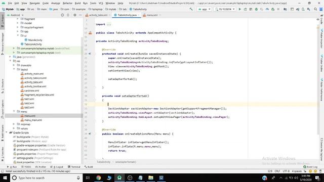 how to create optionmenu in Material design tablayout in android studio смотреть онлайн