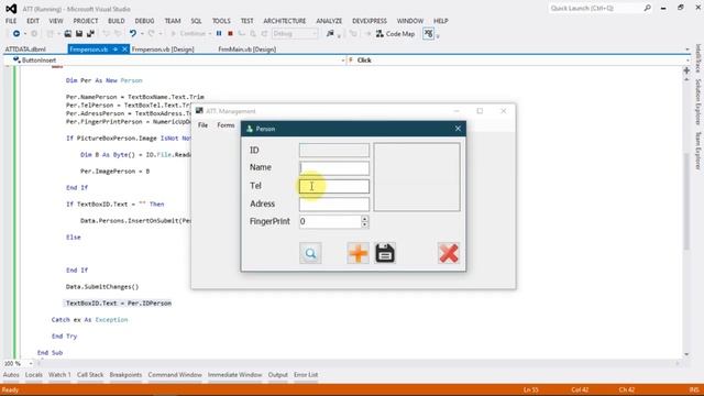 Employee Form - add,Update,Delete Using Linq To Sql IN VB.NET - PART.1 смотреть онлайн