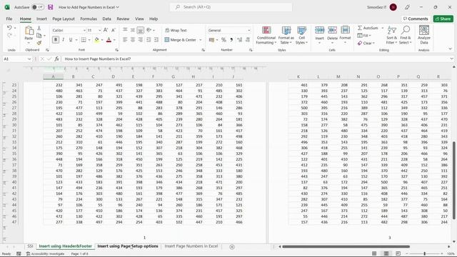 How to Add Page Numbers in Excel смотреть онлайн