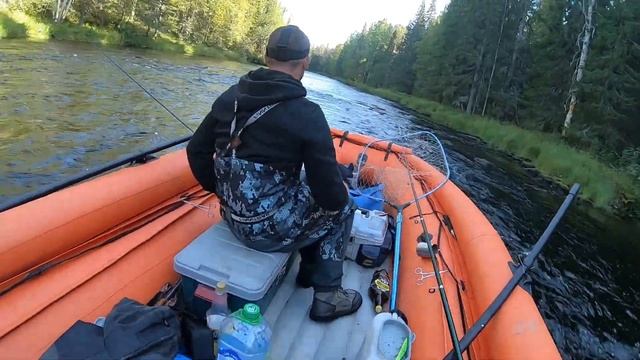 Кож Озеро, Кож река, рыбалка, родник, порог падун. смотреть онлайн