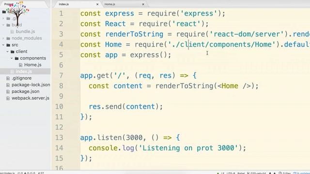 Server Side Rendering Isomorphic JavaScript Universal JavaScript Server Configuration смотреть онлайн