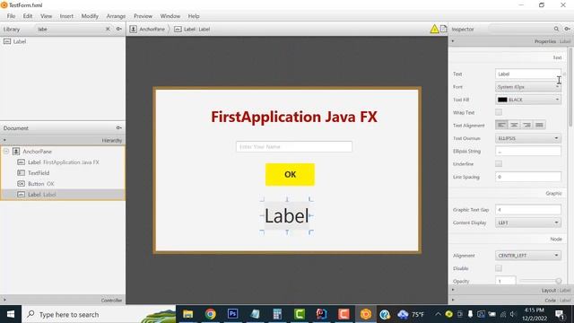 Intellij idea Java Fx Create first application смотреть онлайн