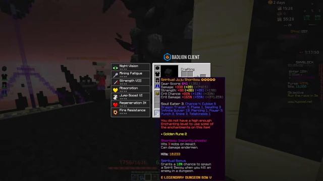 Finally I Buy 45 Milion OP Juju Shortbow | #hypixel || Minecraft Java смотреть онлайн