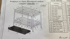 Сборка двухъярусной кровати