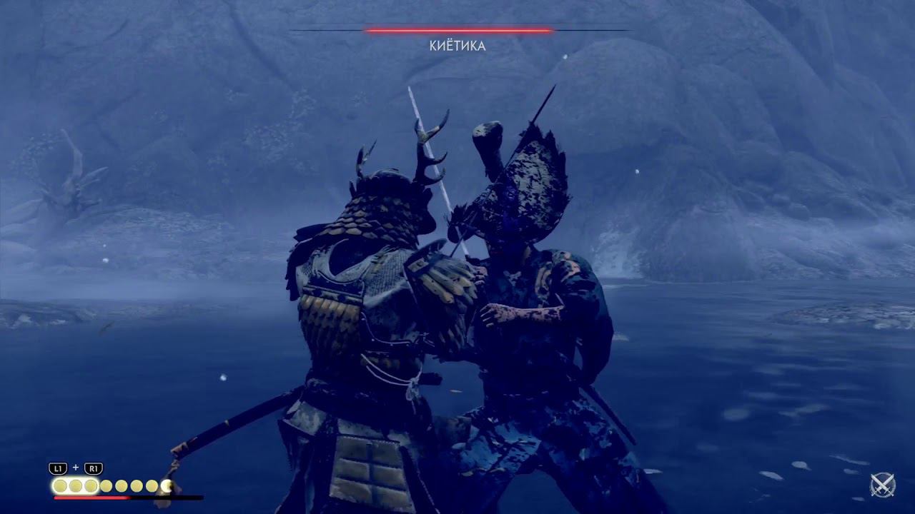 Ghost of Tsushima поединок у водопада