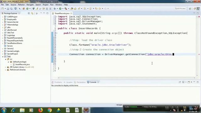how to insert records into oracle database using jdbc смотреть онлайн