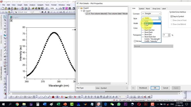 Line scatter graph in origin: step by step смотреть онлайн