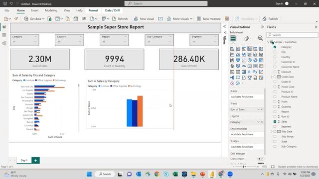 Power BI Training Day 2-2: Mastering Data Visualization Slicers, Text Boxes, Cards, and Charts смотреть онлайн