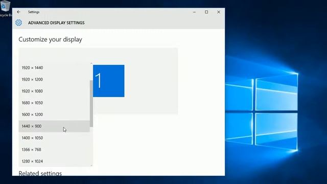 Change monitor resolution in Windows 10 смотреть онлайн