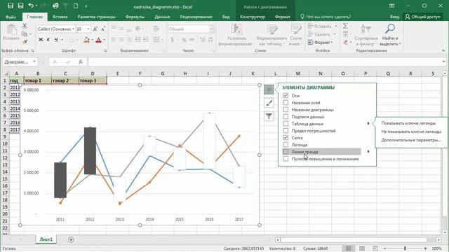 Быстрая настройка диаграмм в Microsoft Excel смотреть онлайн
