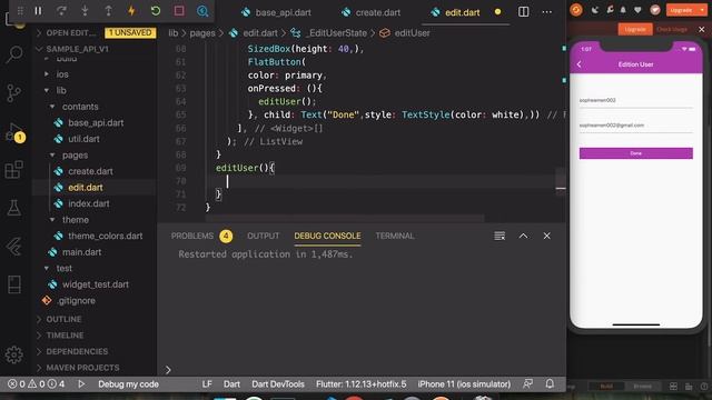 Flutter Updating User - Sample User Crud API Part IV смотреть онлайн