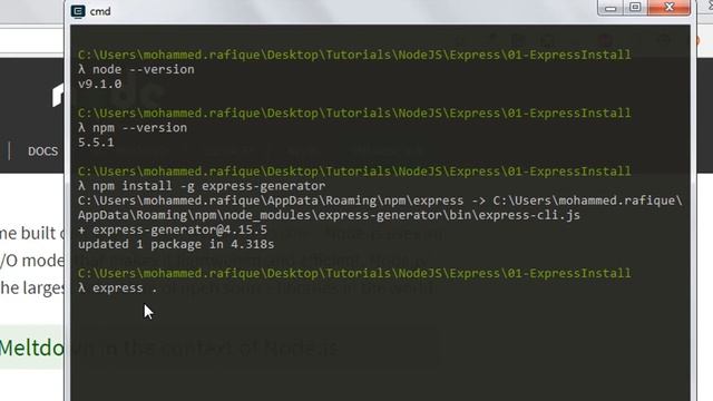 E01-Get started using Express Generator | Webservice using Nodejs & MongoDB - Lets code app смотреть онлайн