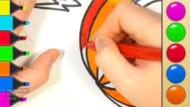 Как нарисовать Хэллоуин Тыкву. Раскраски. Обучающее видео. How to draw a Halloween pumpkin смотреть онлайн