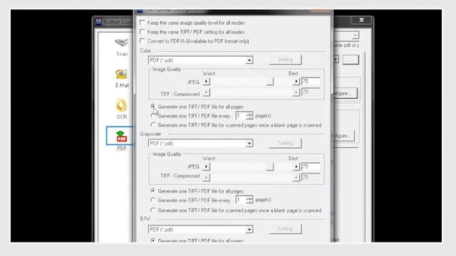 PDF Multi-page Change Setting смотреть онлайн