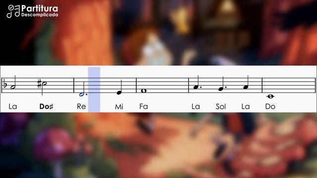 Gravity Falls - Abertura | Partitura com Notas para Flauta Doce, Violino | Simplificada смотреть онлайн