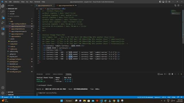 Angular #43 - Pipes in Angular | Currency Pipe | Decimal Pipe | Percent Pipe смотреть онлайн