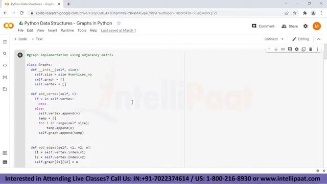 Graphs In Python | Operations On Graphs In Python | Data Structures Series | Intellipaat смотреть онлайн