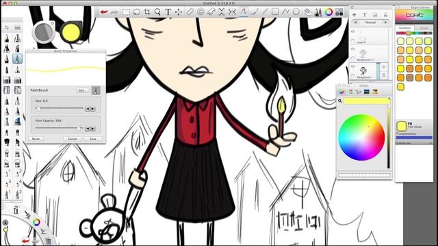 Time Lapse Drawing - Willow "Don't Starve" смотреть онлайн