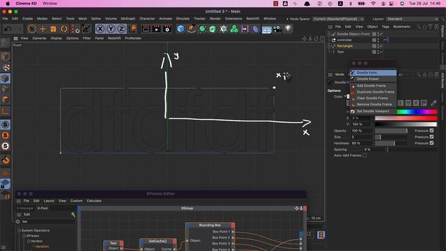 Cinema 4D XPresso: Text Rectangle смотреть онлайн