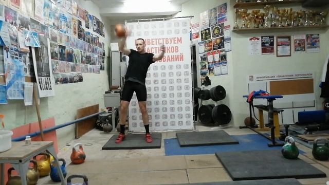 Воронов Николай, рывок 28кг смотреть онлайн