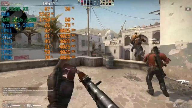 RYZEN 5 3600 + RX 5600 XT CS:GO Benchmark Test 1080p Ultra