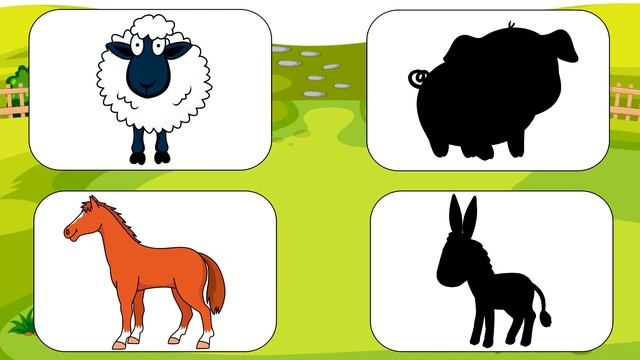 Учим домашних животных Развивающие мультики для детей Животные и их звуки для самых маленьких смотреть онлайн