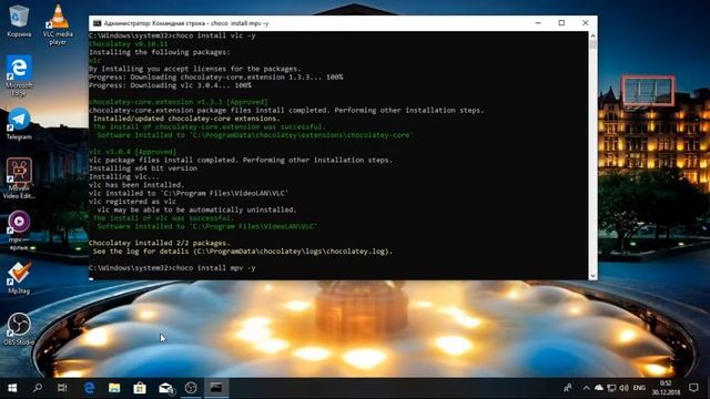 установка софта из командной строки Windows 10 смотреть онлайн