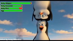 Пингвины Мадагаскара (2014) спасение пингвина-Прапора Сколько здоровья у каждого? DV MUSIC