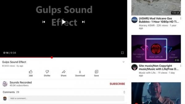Gulp Sound Effect 4 Seconds