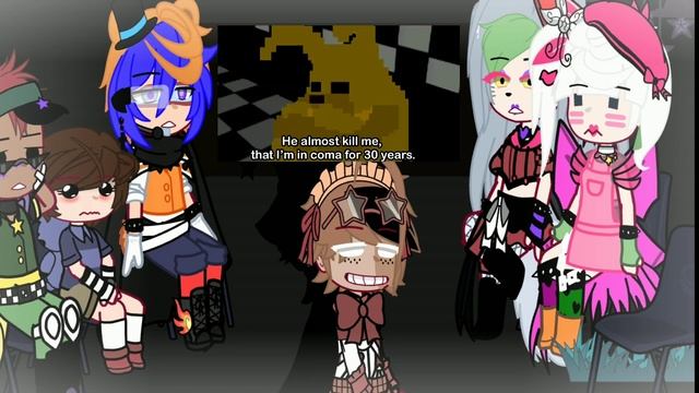 Glamrock react to FNAF lore in a nutshell смотреть онлайн