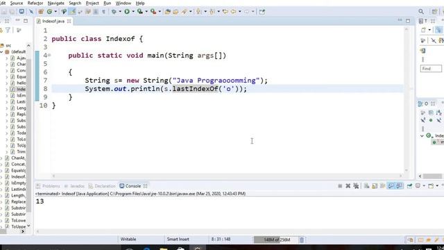 Java String Method Part-3 indexOf(),lastIndexOf(),toUpperCase(),toLowerCase(),trim(),toString() смотреть онлайн