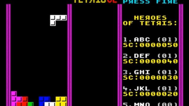 Tetris CE (Championship Edition) for ZX Spectrum смотреть онлайн