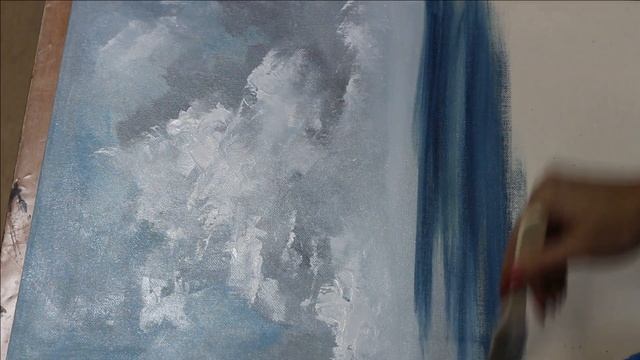 Landscape Painting\Abstract Landscape\Easy/Demonstration Using palette knife and Acrylics On Canvas смотреть онлайн