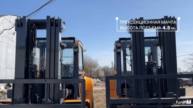 Краткий обзор. Вилочный погрузчик GOODSENSE FD50. смотреть онлайн