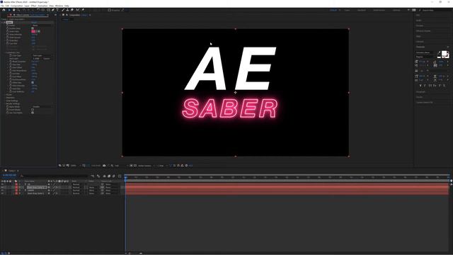 Saber After Effects Tutorial смотреть онлайн