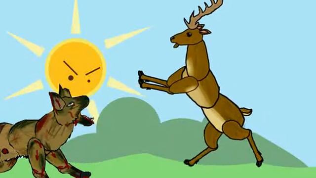 Олень против зомбо пса анимация смотреть онлайн