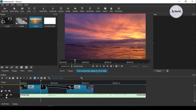 How to add a blinking or flickering effect in a video clip in shotcut смотреть онлайн