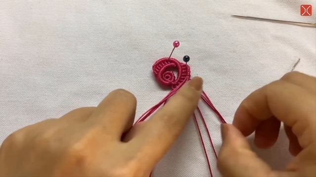 How to make a macrame Flat rose decoration in multi-color - Hướng dẫn làm hoa hồng đơn giản смотреть онлайн