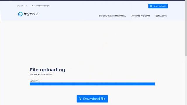 Как скачать файл с Oxy.Cloud смотреть онлайн