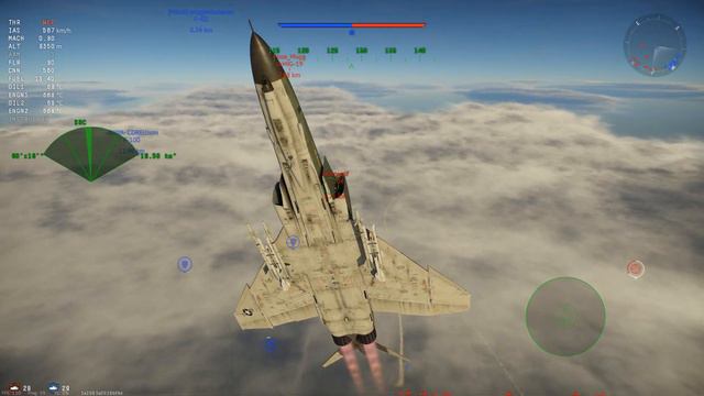 Missile Thunder | F-4E With Aim-9j Missiles | War Thunder смотреть онлайн