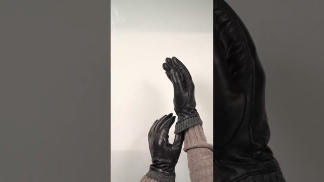 12.46-1 black FABRETTI Перчатки муж.н/кожа