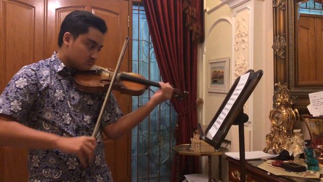 Effan play Violin Etude no. 2 Op, 36 (F. Mazas) смотреть онлайн
