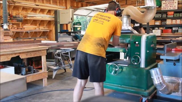 1963 Powermatic 160 Planer In Action