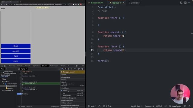 Wer ist eigentlich dieser Callstack? | JavaScript смотреть онлайн