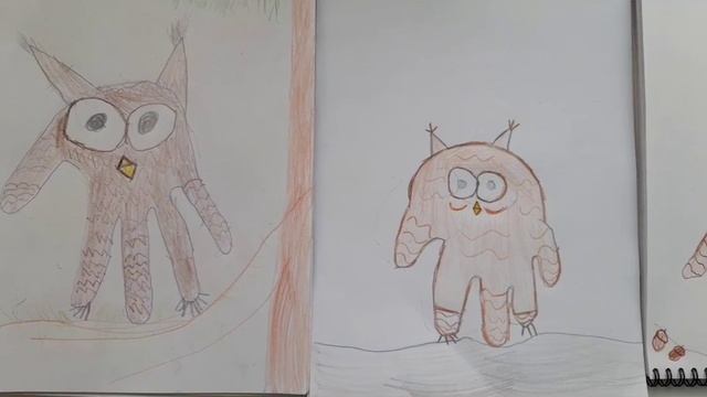 Урок ИЗО.1 класс Рисуем совёнка при помощи ладошки смотреть онлайн