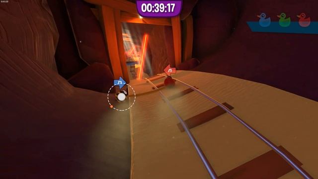 Угарные Гонки | Управляю сразу Двумя Существами в игре Fling to the Finish смотреть онлайн