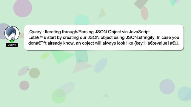 jQuery : Iterating through/Parsing JSON Object via JavaScript смотреть онлайн